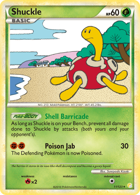 Shuckle (Holofoil) (11) — HeartGold & SoulSilver
