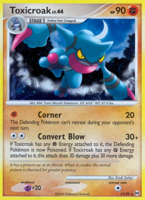 Toxicroak (Reverse Holofoil) (11) — Arceus