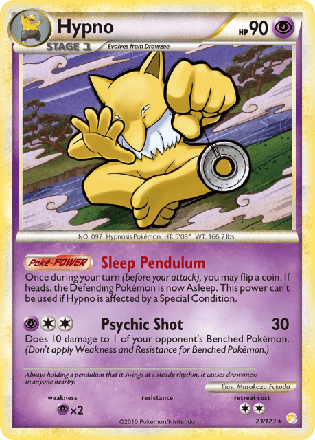 Hypno (Reverse Holofoil) (23) — HeartGold & SoulSilver