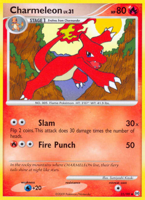 Charmeleon (Reverse Holofoil) (35) — Arceus