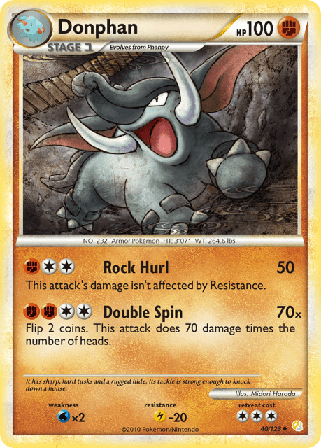 Donphan (League Stamp) (40) — HeartGold & SoulSilver