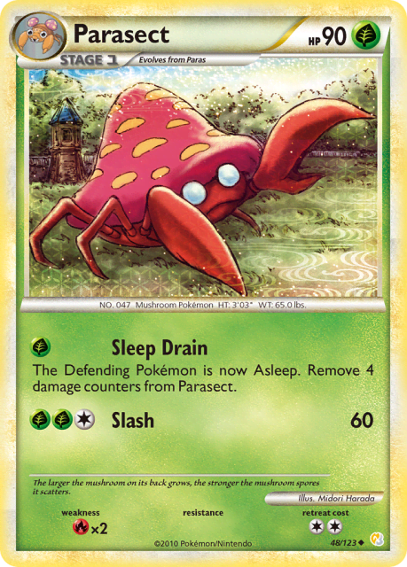 Parasect (48) — HeartGold & SoulSilver