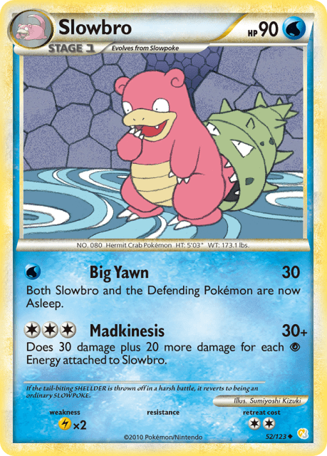 Slowbro (Reverse Holofoil) (52) — HeartGold & SoulSilver