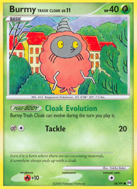 Burmy Trash Cloak (Reverse Holofoil) (58) — Arceus