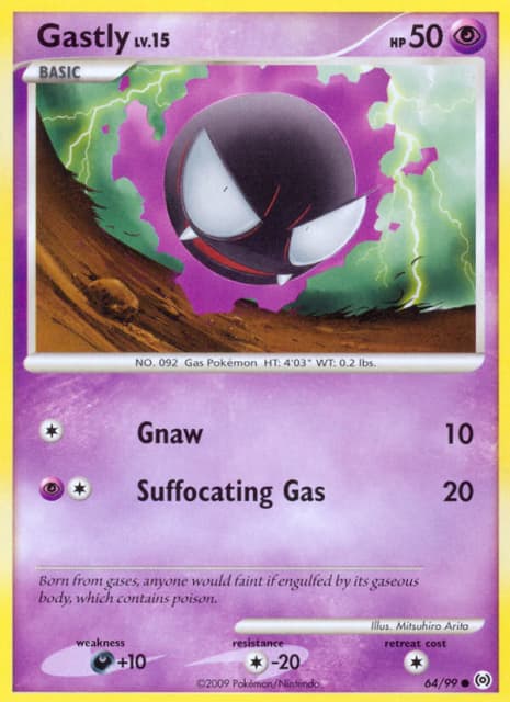 Gastly (Reverse Holofoil) (64) — Arceus