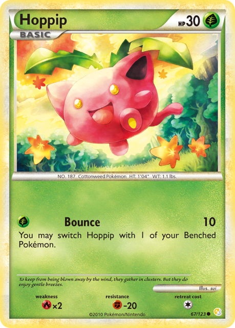 Hoppip (Reverse Holofoil) (67) — HeartGold & SoulSilver