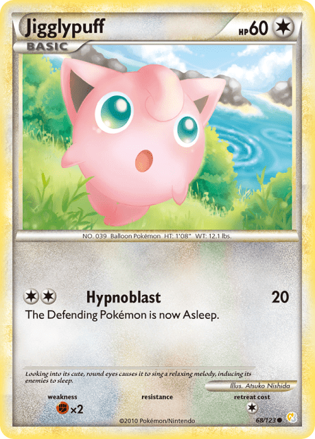 Jigglypuff (Reverse Holofoil) (68) — HeartGold & SoulSilver