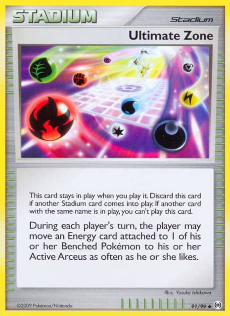 Ultimate Zone (Reverse Holofoil) (91) — Arceus