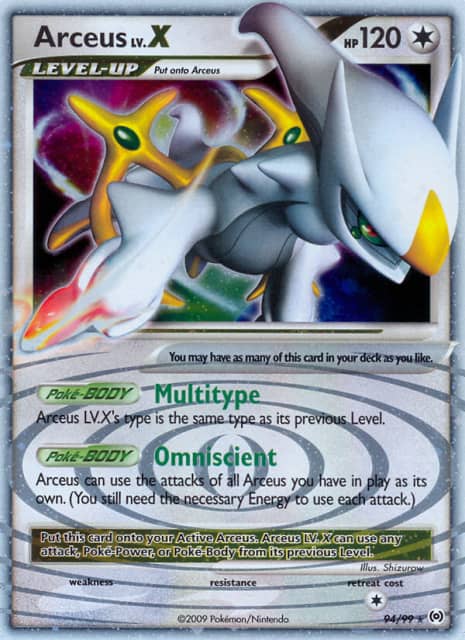 Arceus LV.X (Holofoil) (94) — Arceus