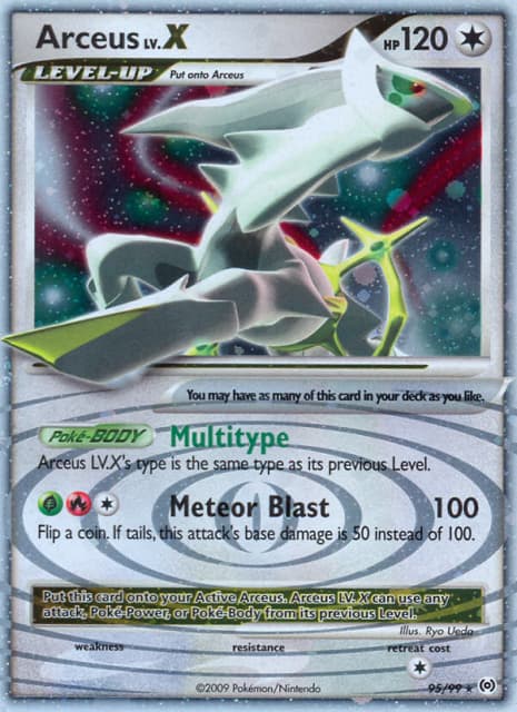 Arceus LV.X (Holofoil) (95) — Arceus