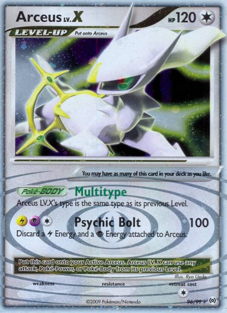 Arceus LV.X (Holofoil) (96) — Arceus