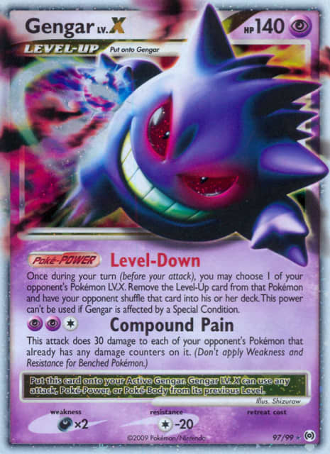 Gengar LV.X (Holofoil) (97) — Arceus