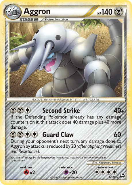 Aggron (Holofoil) (1) — HS—Triumphant