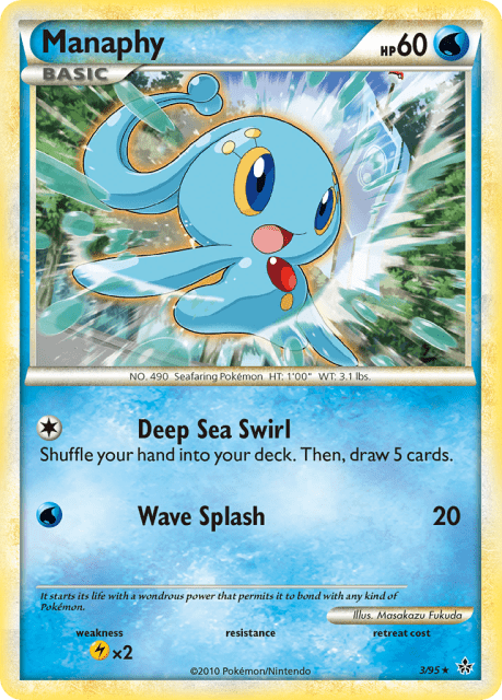 Manaphy (Holofoil) (3) — HS—Unleashed