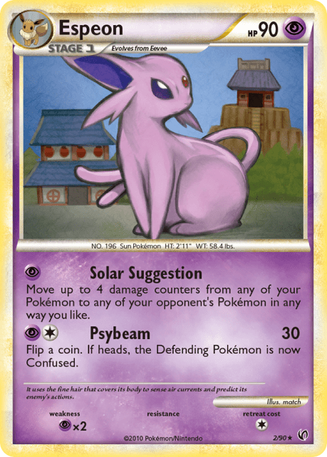 Espeon (Reverse Holofoil) (2) — HS—Undaunted