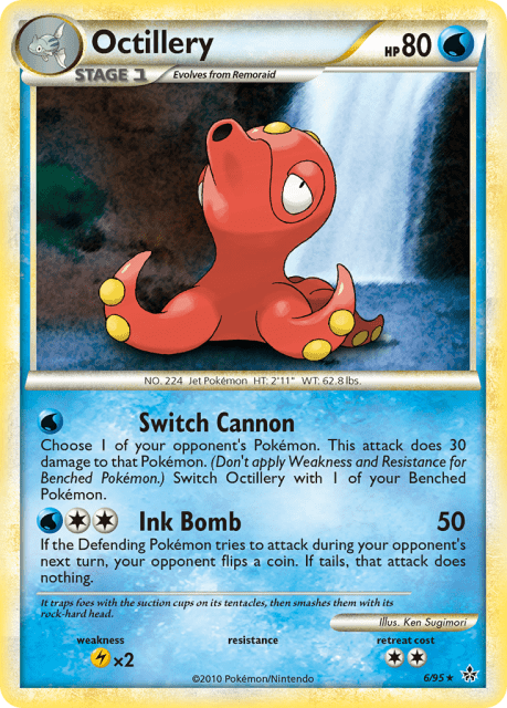 Octillery (Holofoil) (6) — HS—Unleashed
