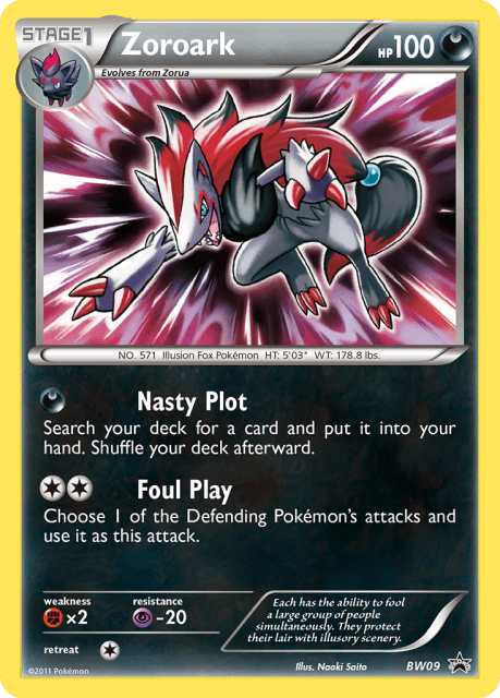 Zoroark (Holofoil) (BW09) — BW Black Star Promos