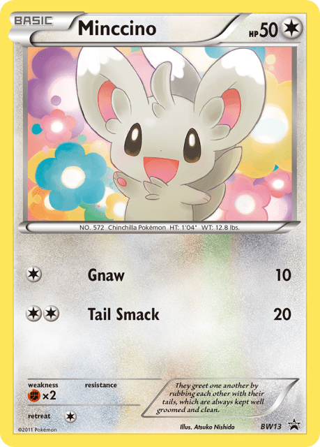 Minccino (Holofoil) (BW13) — BW Black Star Promos