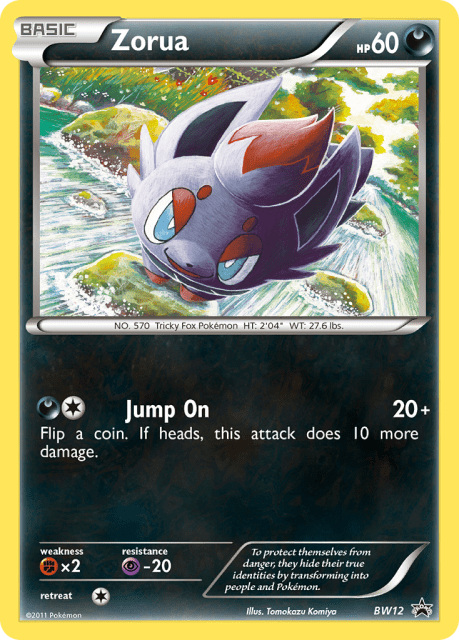Zorua (Holofoil) (BW12) — BW Black Star Promos