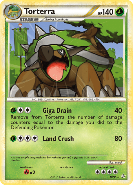 Torterra (Holofoil) (10) — HS—Unleashed