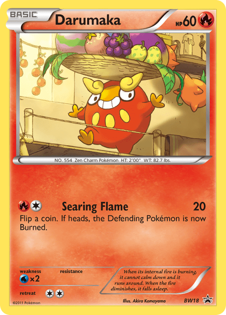 Darumaka (Holofoil) (BW18) — BW Black Star Promos