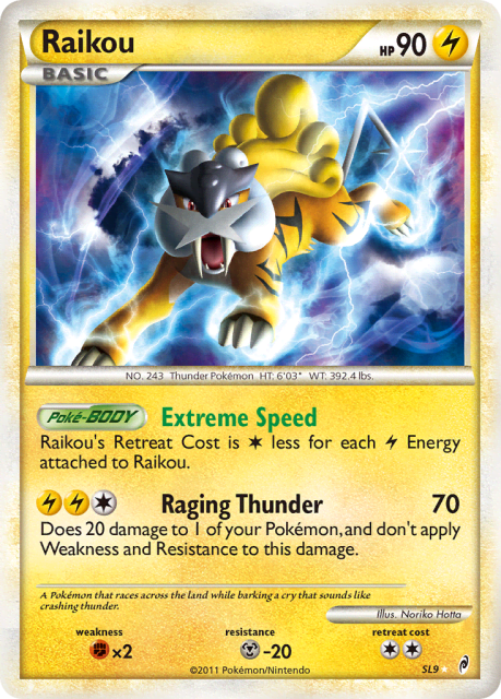 Raikou (Holofoil) (SL9) — Call of Legends