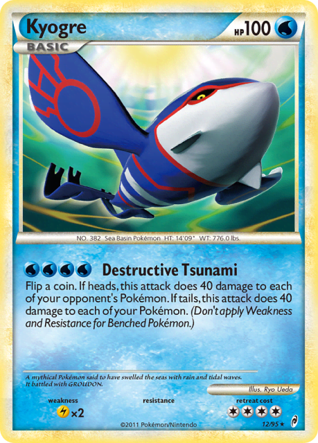 Kyogre (Holofoil) (12) — Call of Legends