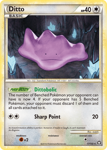 Ditto (Reverse Holofoil) (17) — HS—Triumphant