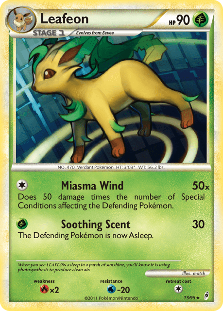 Leafeon (Reverse Holofoil) (13) — Call of Legends