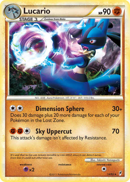 Lucario (Cracked Ice Holofoil) (14) — Call of Legends