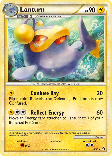 Lanturn (Reverse Holofoil) (18) — HS—Unleashed