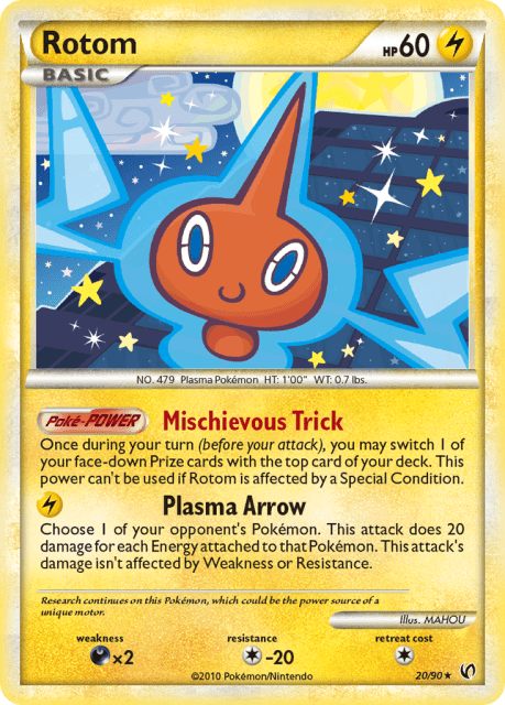 Rotom (Reverse Holofoil) (20) — HS—Undaunted