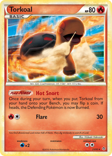 Torkoal (Reverse Holofoil) (25) — HS—Unleashed
