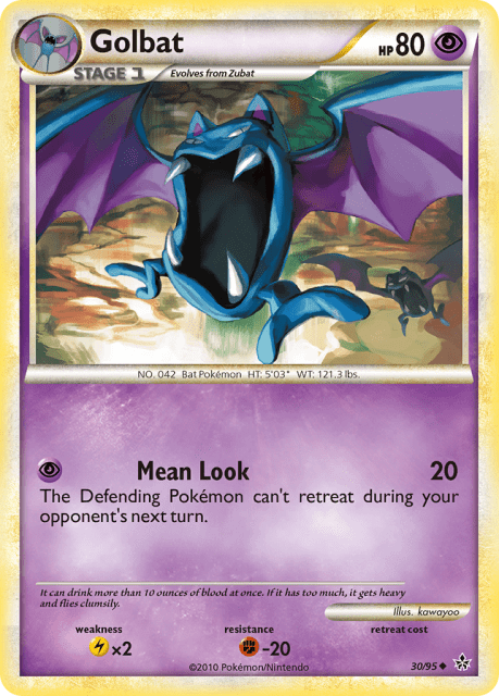 Golbat (Reverse Holofoil) (30) — HS—Unleashed
