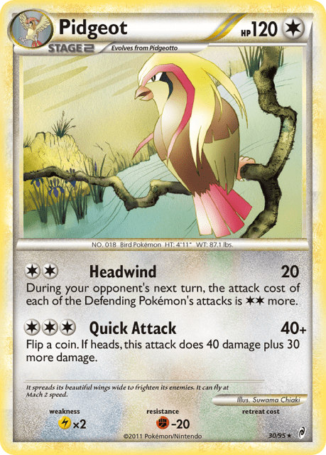 Pidgeot (Reverse Holofoil) (30) — Call of Legends