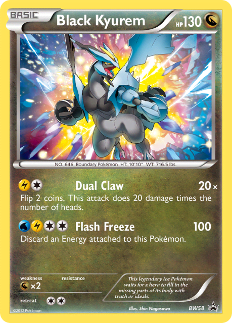 Black Kyurem (Holofoil) (BW58) — BW Black Star Promos