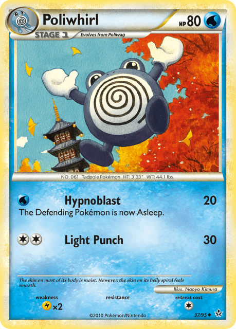 Poliwhirl (Reverse Holofoil) (37) — HS—Unleashed