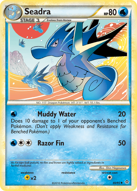 Seadra (Reverse Holofoil) (40) — HS—Unleashed