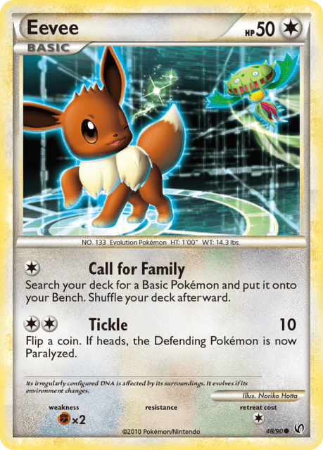 Eevee (Reverse Holofoil) (48) — HS—Undaunted