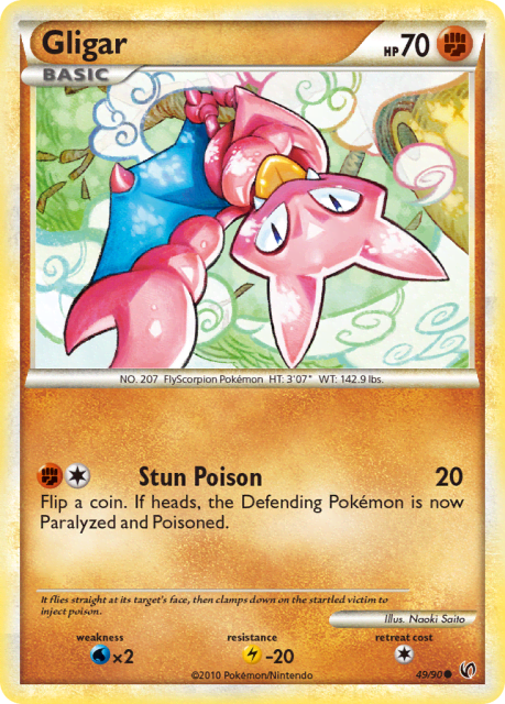 Gligar (Reverse Holofoil) (49) — HS—Undaunted