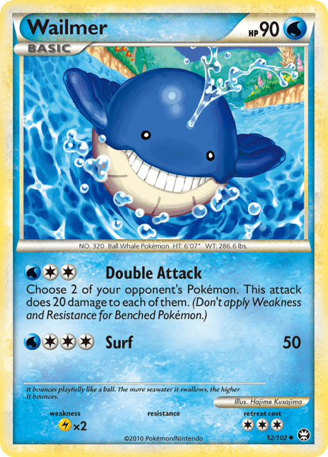 Wailmer (Reverse Holofoil) (52) — HS—Triumphant