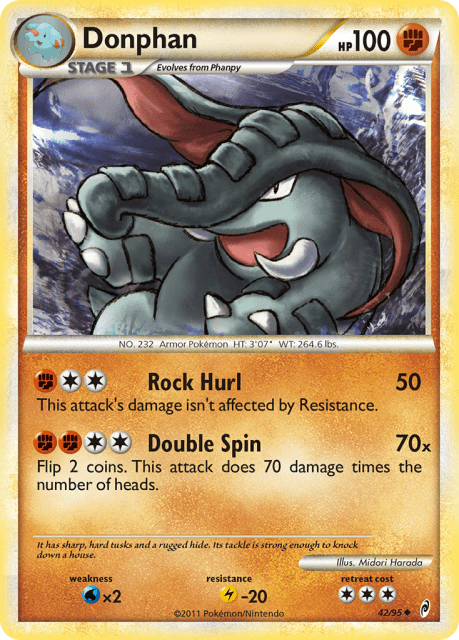 Donphan (Reverse Holofoil) (42) — Call of Legends