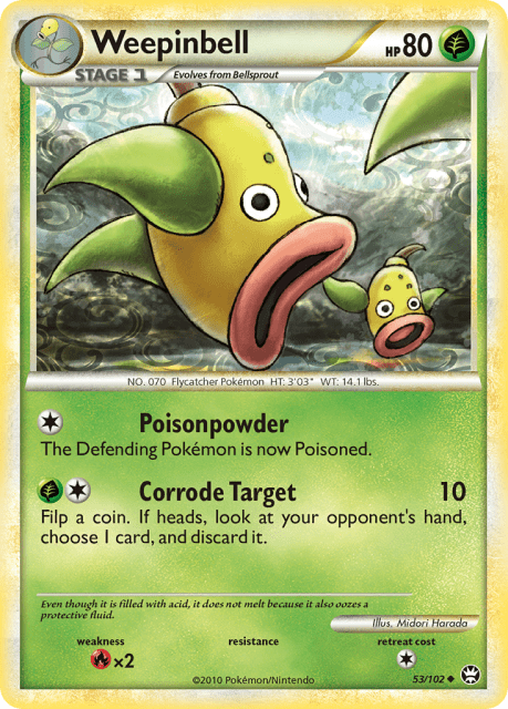 Weepinbell (Reverse Holofoil) (53) — HS—Triumphant