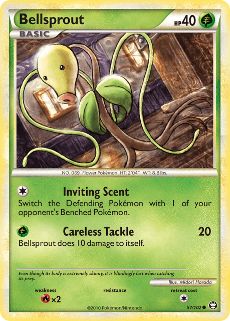 Bellsprout (Reverse Holofoil) (57) — HS—Triumphant