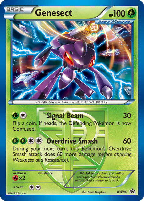 Genesect (Holofoil) (BW86) — BW Black Star Promos