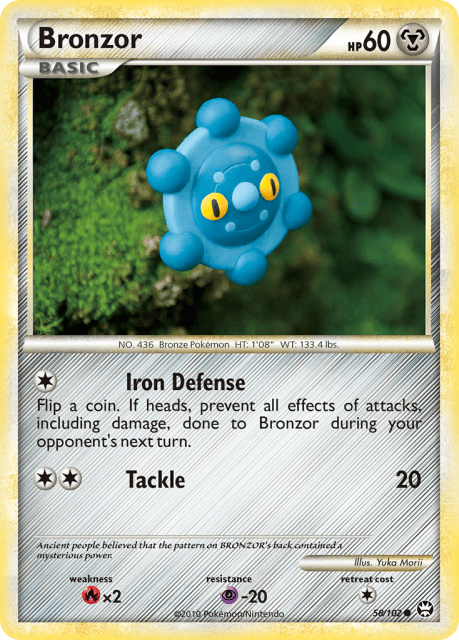 Bronzor (Reverse Holofoil) (58) — HS—Triumphant