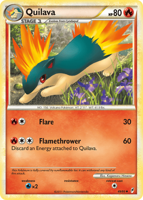 Quilava (Reverse Holofoil) (49) — Call of Legends