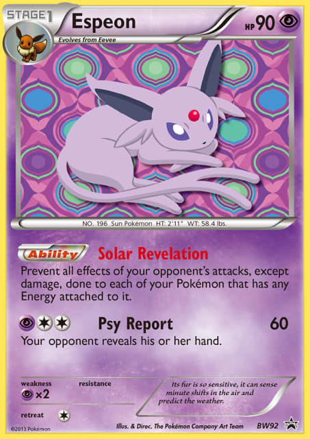 Espeon (Holofoil) (BW92) — BW Black Star Promos