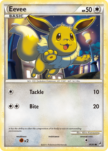 Eevee (Reverse Holofoil) (56) — Call of Legends