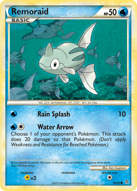 Remoraid (Reverse Holofoil) (59) — HS—Unleashed